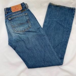 Lucky Brand Denim Jeans Dungarees Plain Jane Flare Leg Style 27 R Women's Sz 6